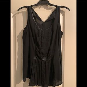 Sexy black dress top